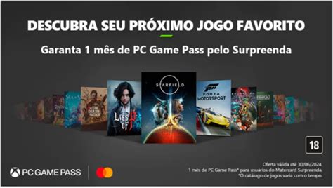 mastercard gamepass - game pass Mastercard surpreenda